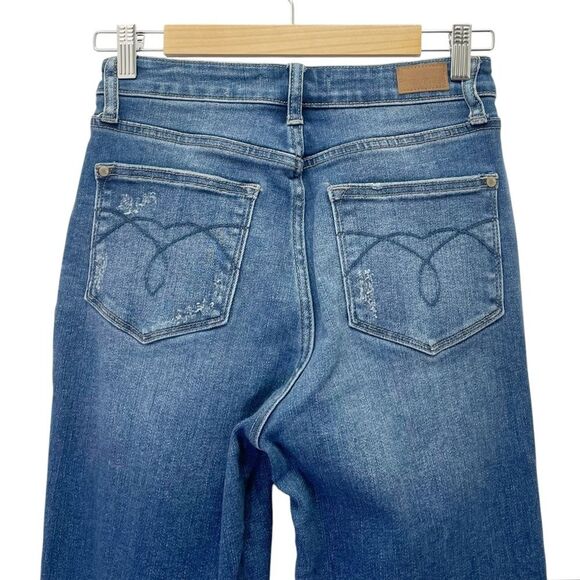 Judy Blue Dad Jeans Size 26 | 2/3 High Rise Straight Leg Vintage Wash JB88531 - Picture 6 of 12